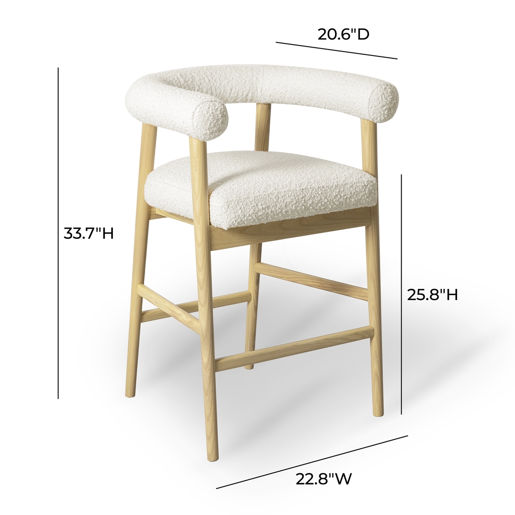 Calewood Cream Counter Stool - Thumbnail - Image 6