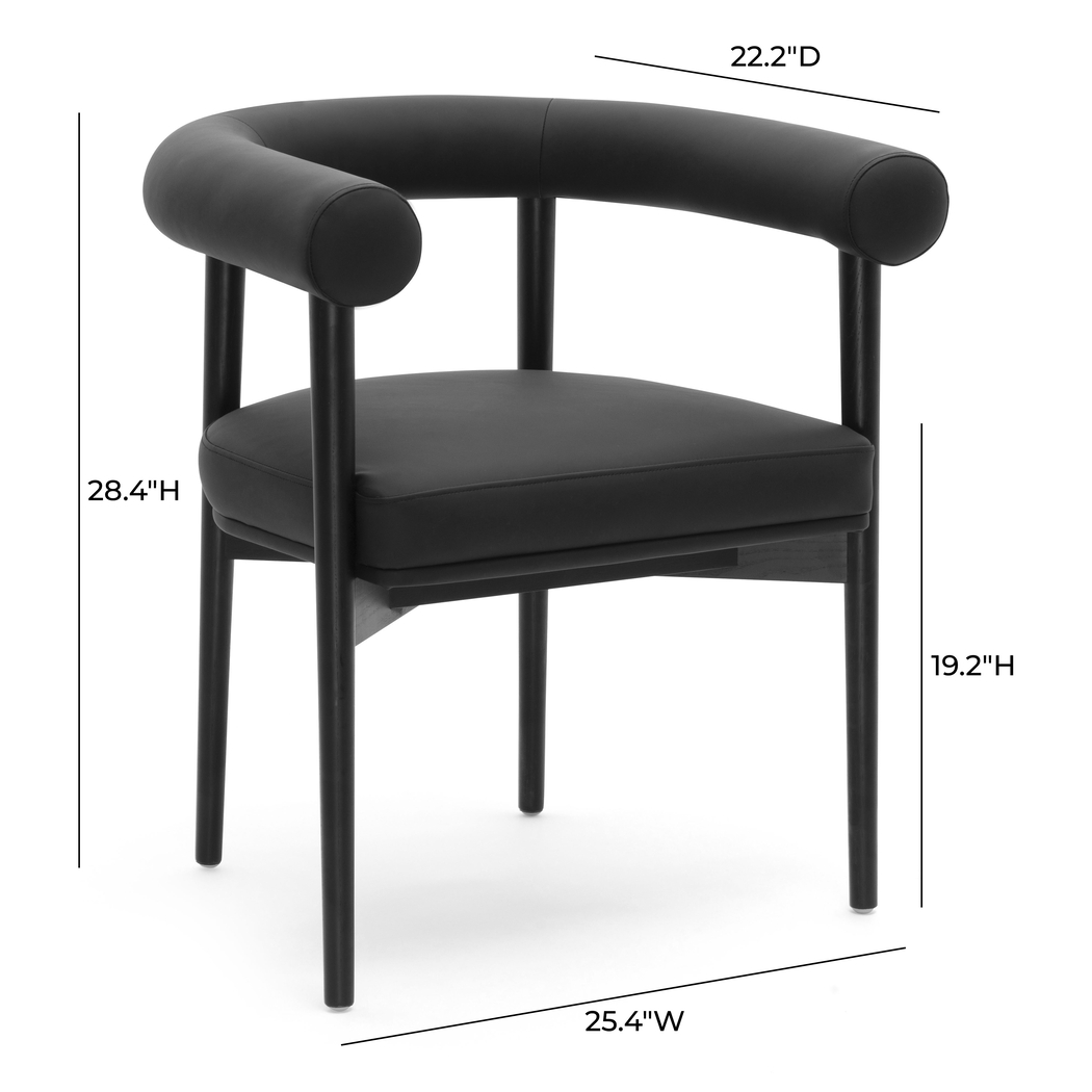 Calewood II Black Arm Chair - Thumbnail - Image 6