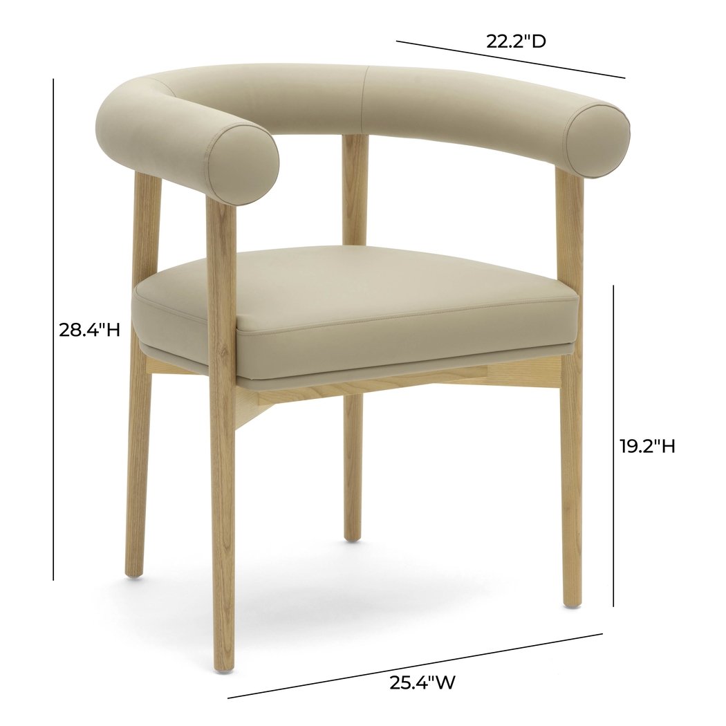 Calewood II Taupe Arm Chair - Thumbnail - Image 6