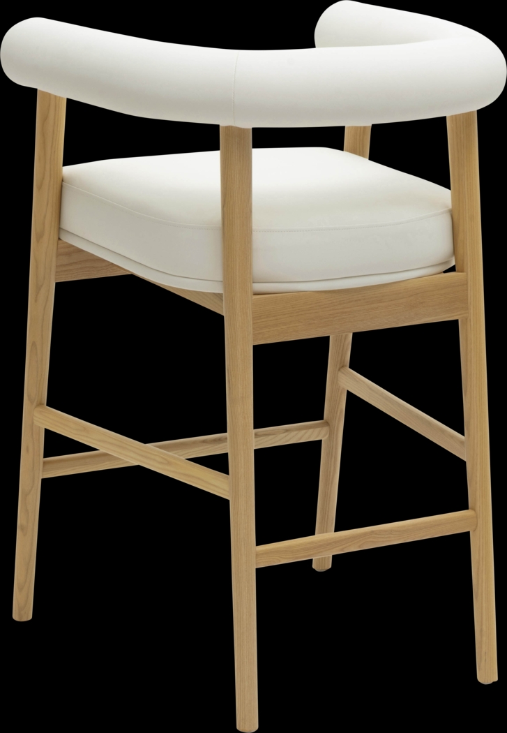 Calewood II White Counter Height Stool - Thumbnail - Image 3