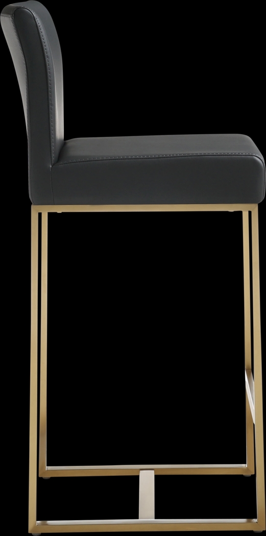 Caliael Black Counter Height Stool, Set of 2 - Thumbnail - Image 2