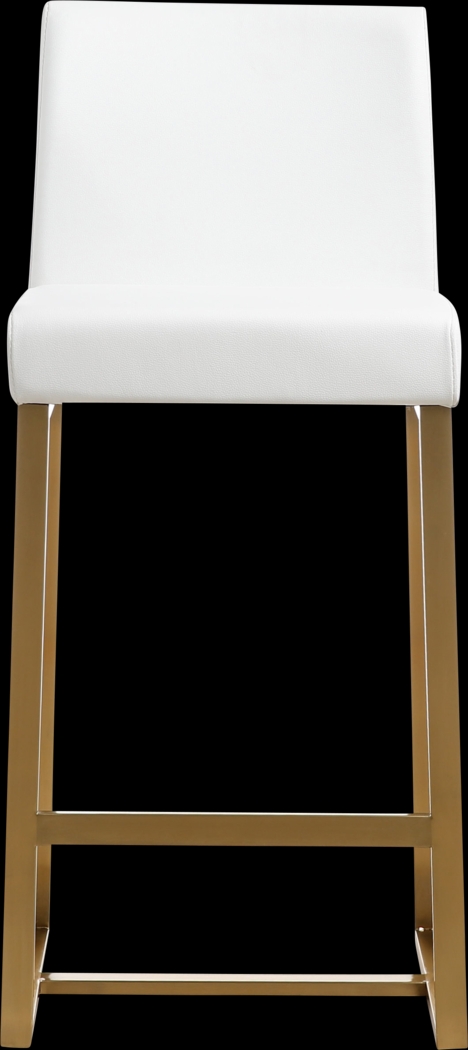 Caliael White Counter Height Stool, Set of 2 - Thumbnail - Image 2