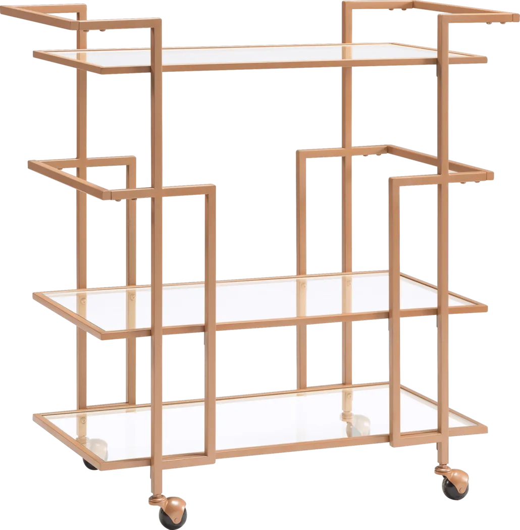 Caliark Copper Bar Cart - Thumbnail - Image 1