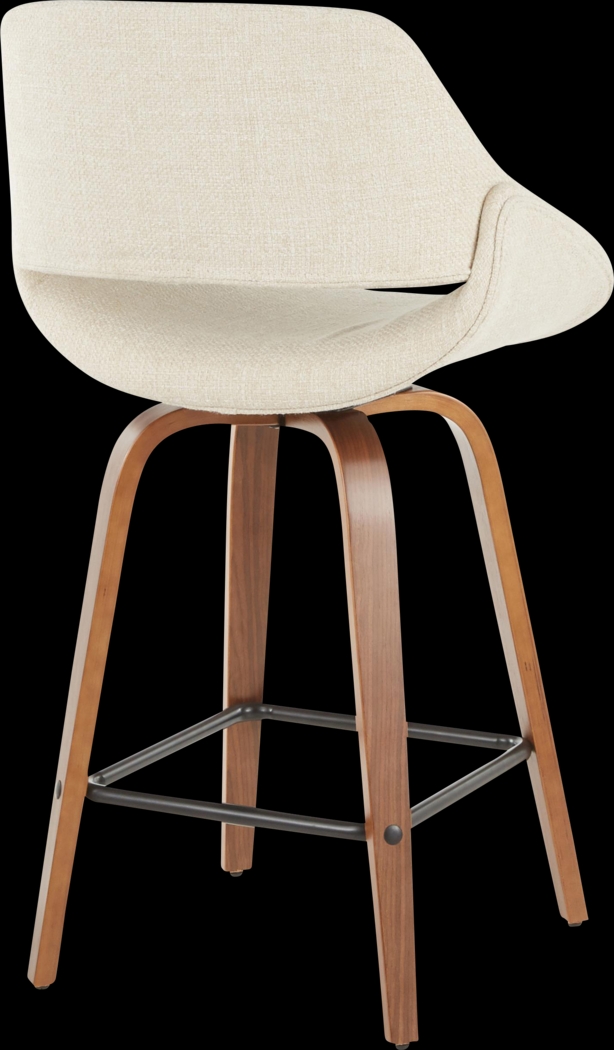 Caliborne White Counter Height Stool, Set of 2 - Thumbnail - Image 3