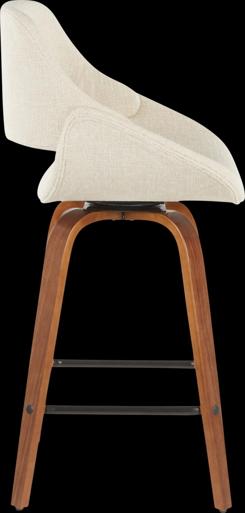 Caliborne White Counter Height Stool, Set of 2 - Thumbnail - Image 4