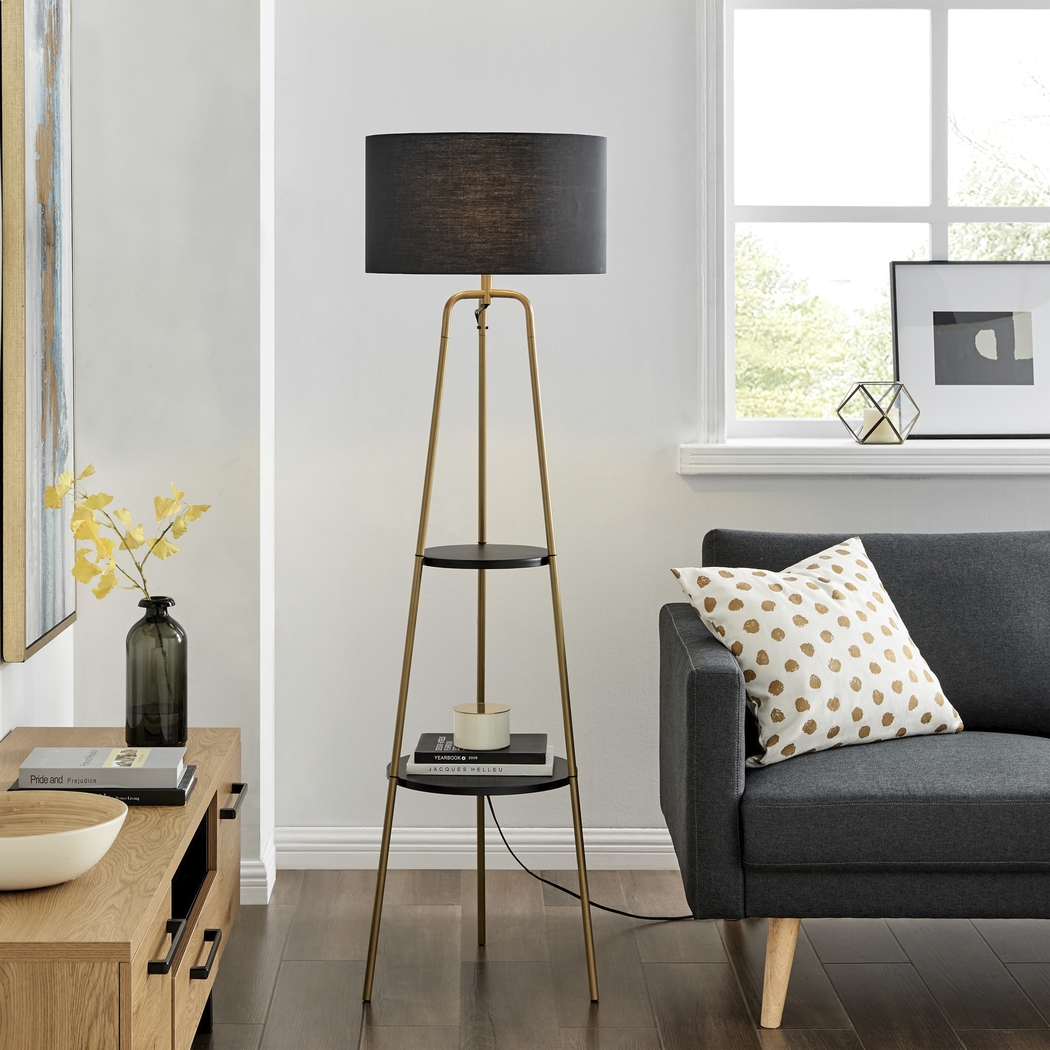 Calidonia Land Black Floor Lamp - Thumbnail - Image 2