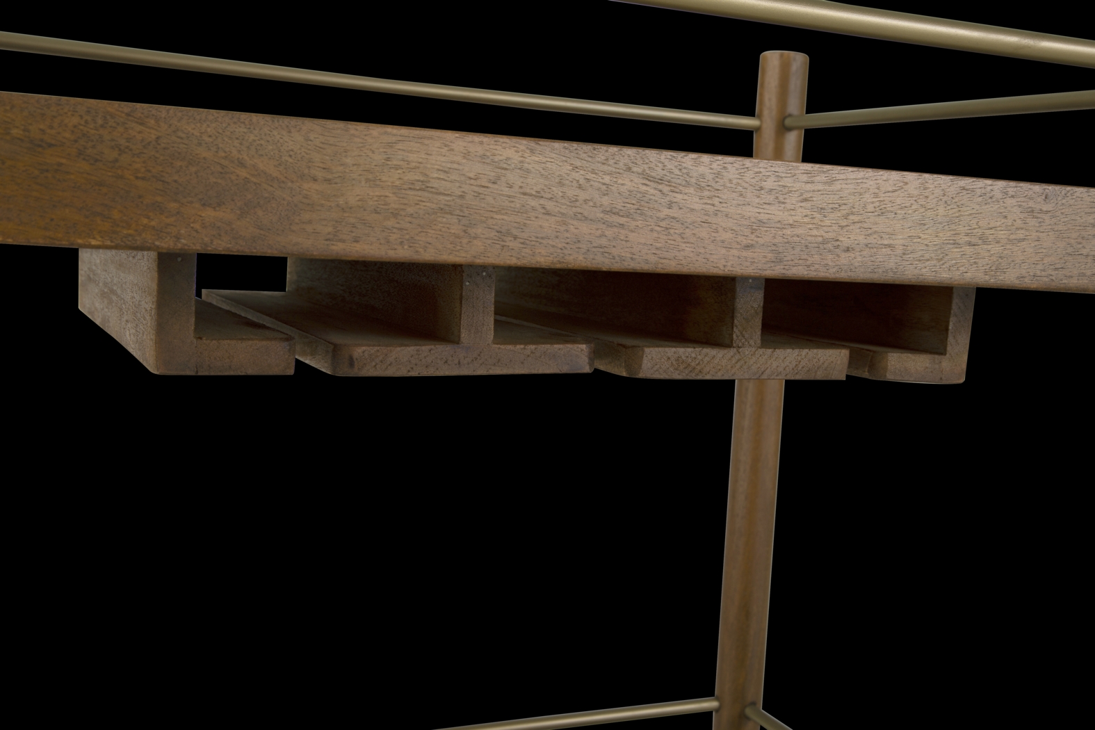 Calie Brown Bar Cart - Thumbnail - Image 4