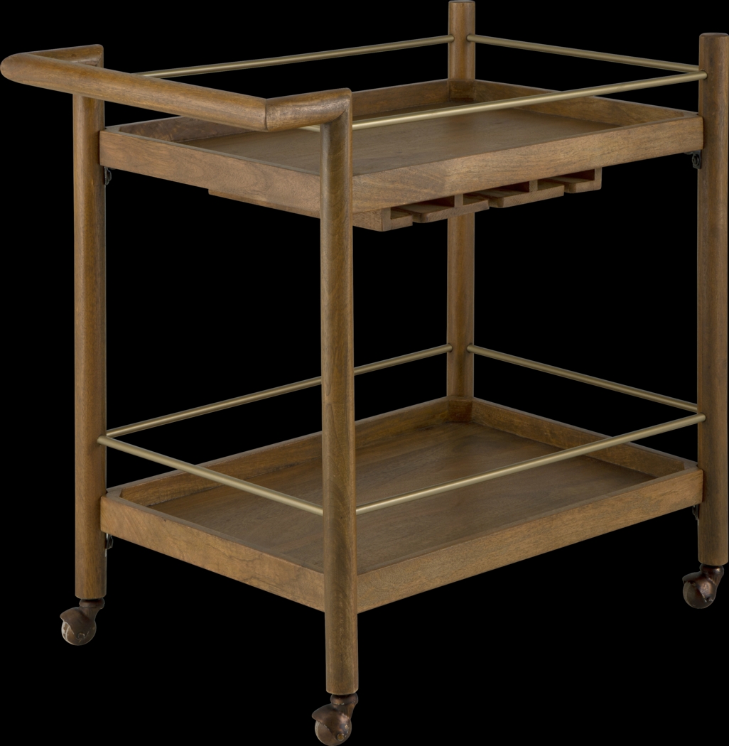 Calie Brown Bar Cart - Thumbnail - Image 1