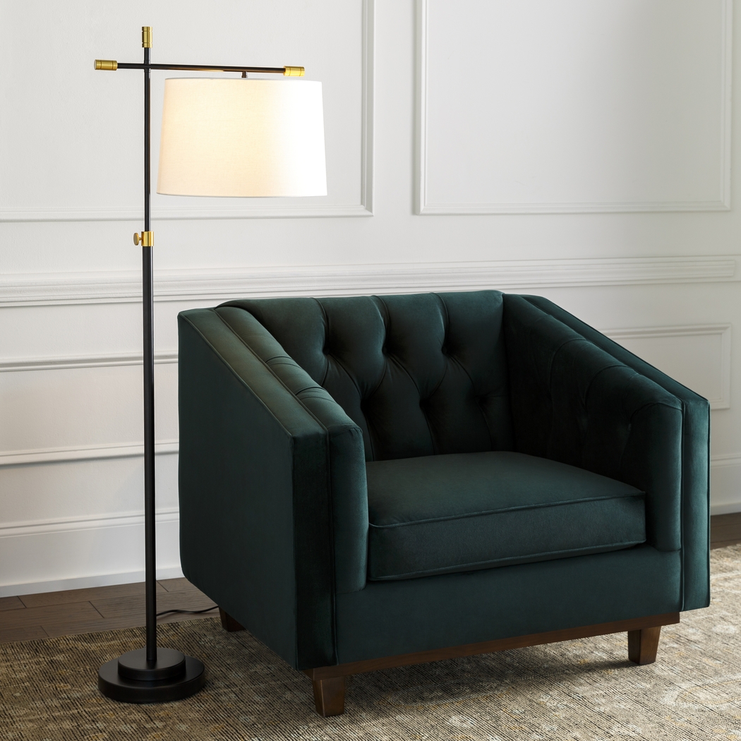 Calie Loop Black Floor Lamp - Thumbnail - Image 7