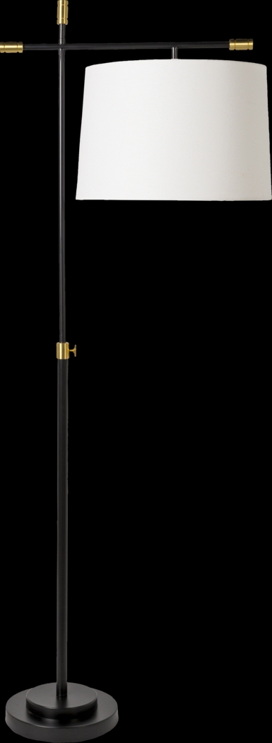 Calie Loop Black Floor Lamp - Thumbnail - Image 1