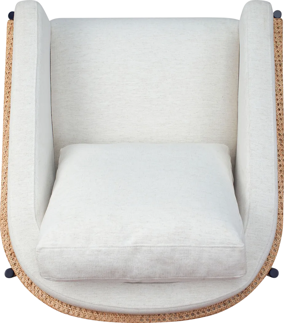 Caligei White Accent Chair - Thumbnail - Image 4