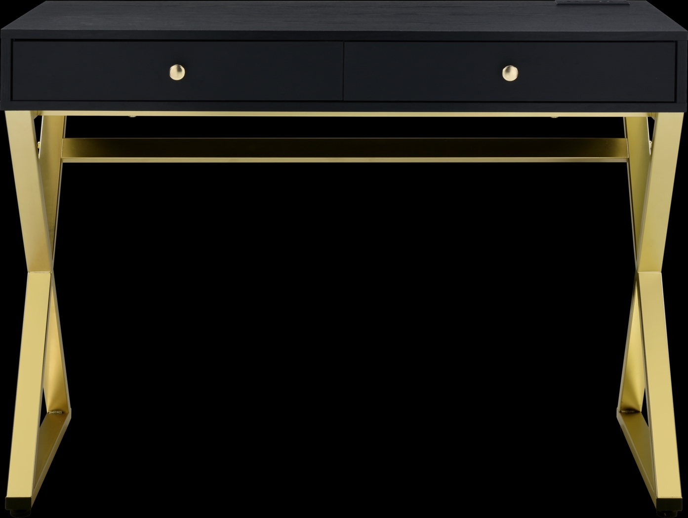 Calinne Black Desk - Thumbnail - Image 3