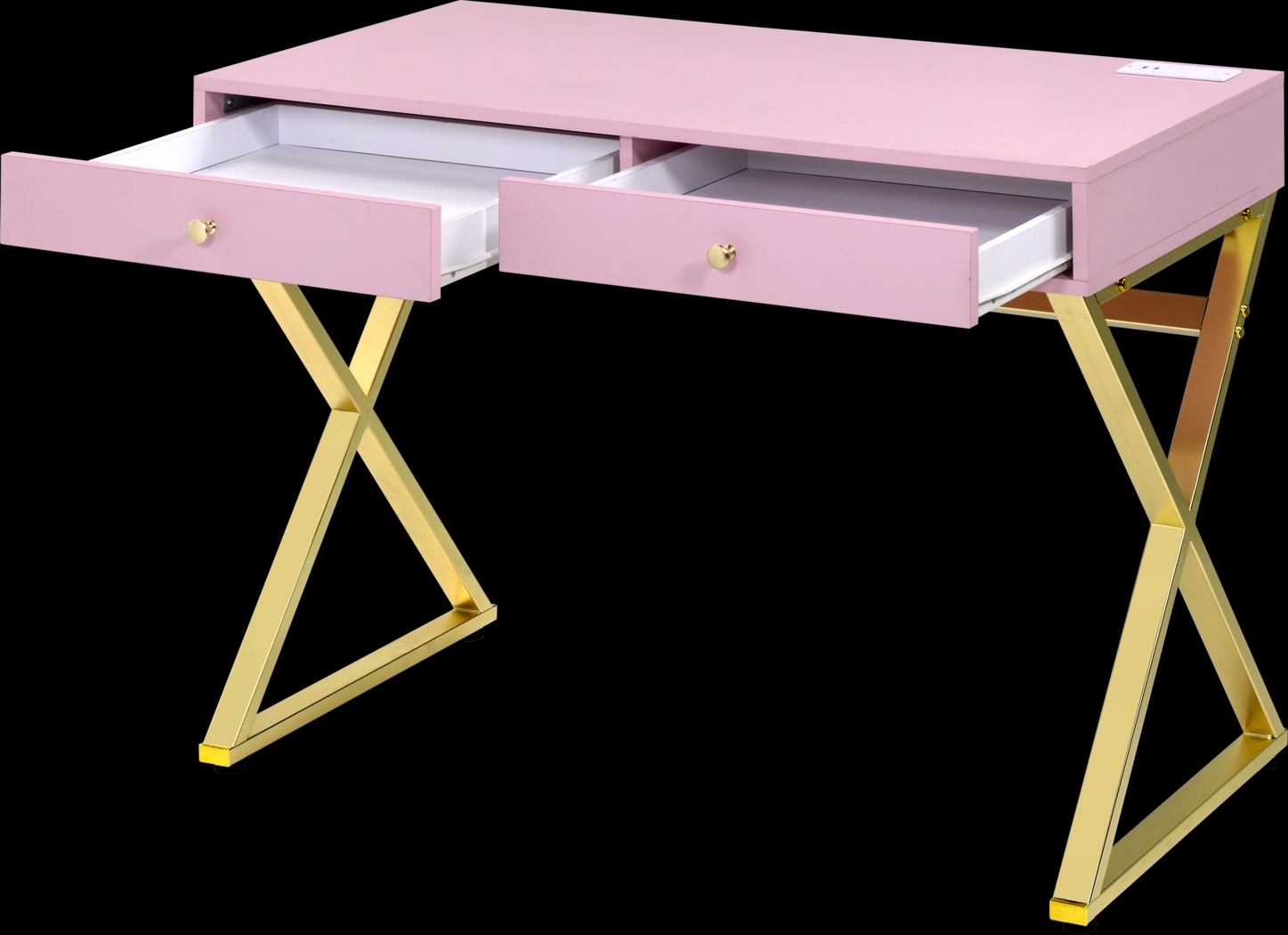 Calinne Pink Desk - Thumbnail - Image 2