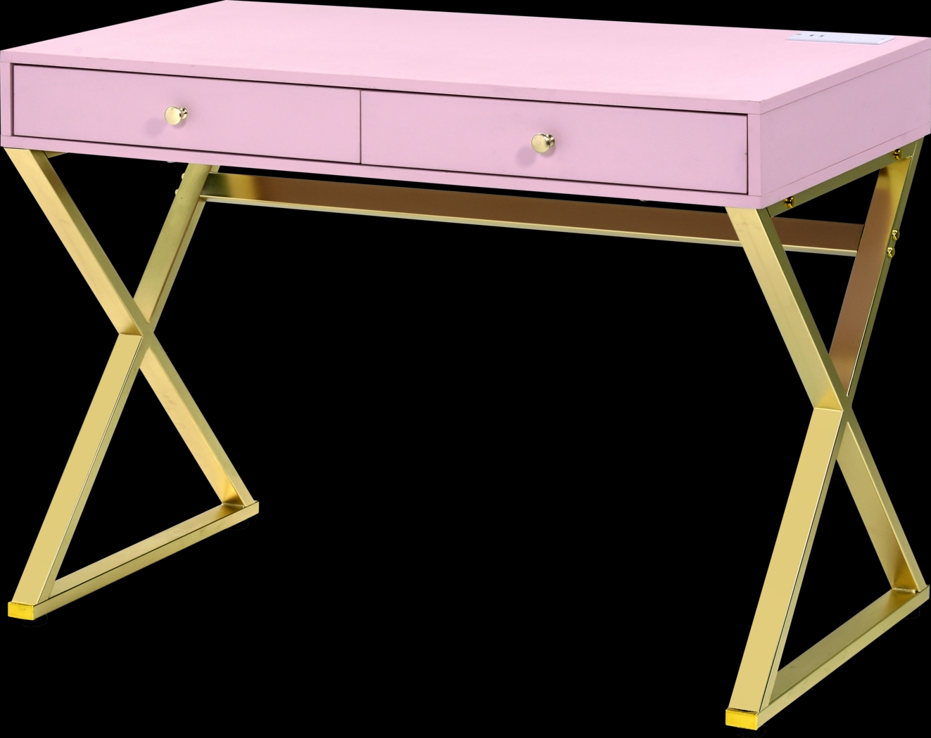 Calinne Pink Desk - Thumbnail - Image 1