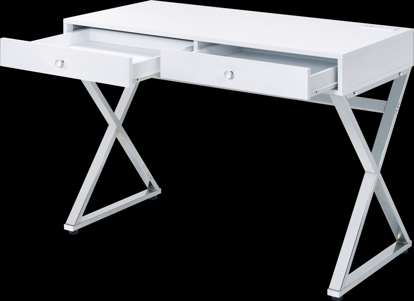 Calinne White Desk - Thumbnail - Image 2