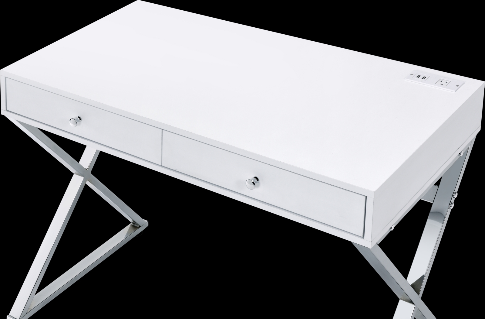 Calinne White Desk - Thumbnail - Image 4