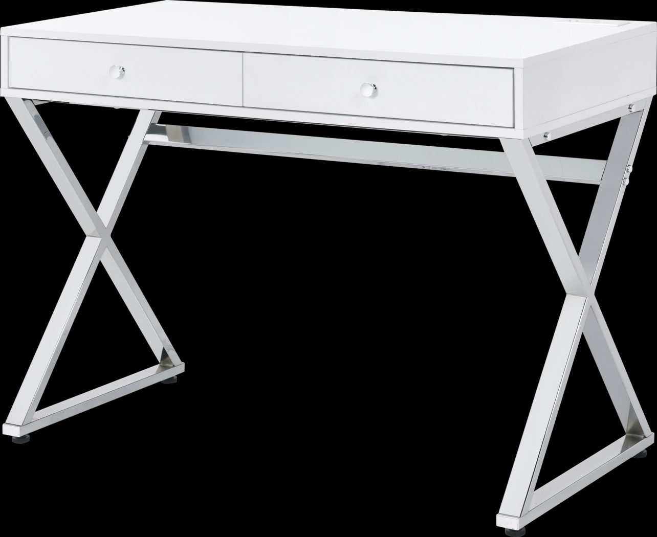Calinne White Desk - Thumbnail - Image 1