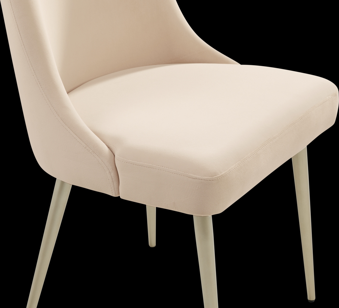 Calisi Brown 5 Pc Round Dining Room with Beige Chairs - Thumbnail - Image 8