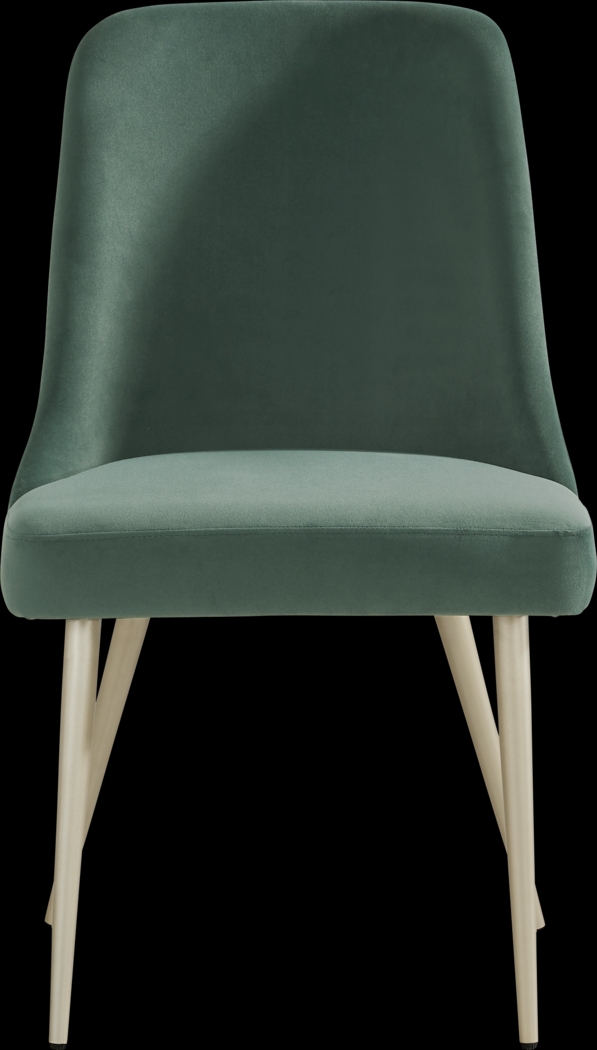 Calisi Brown 5 Pc Round Dining Room with Green Chairs - Thumbnail - Image 6