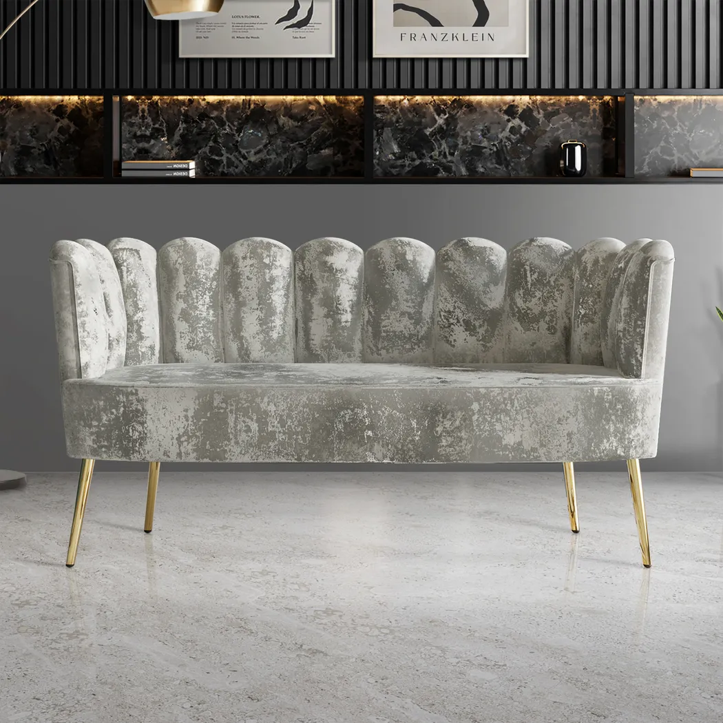 Calista Silver Sofa Set - Image 3