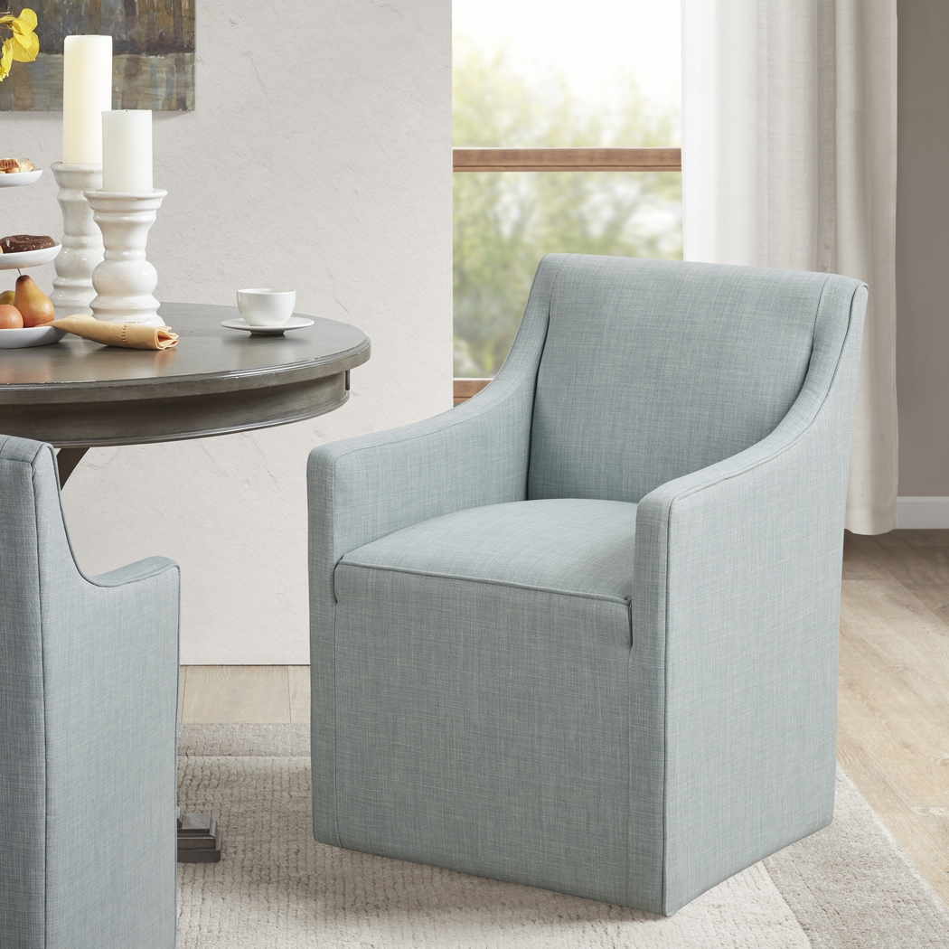 Calixto Blue Arm Chair - Thumbnail - Image 2