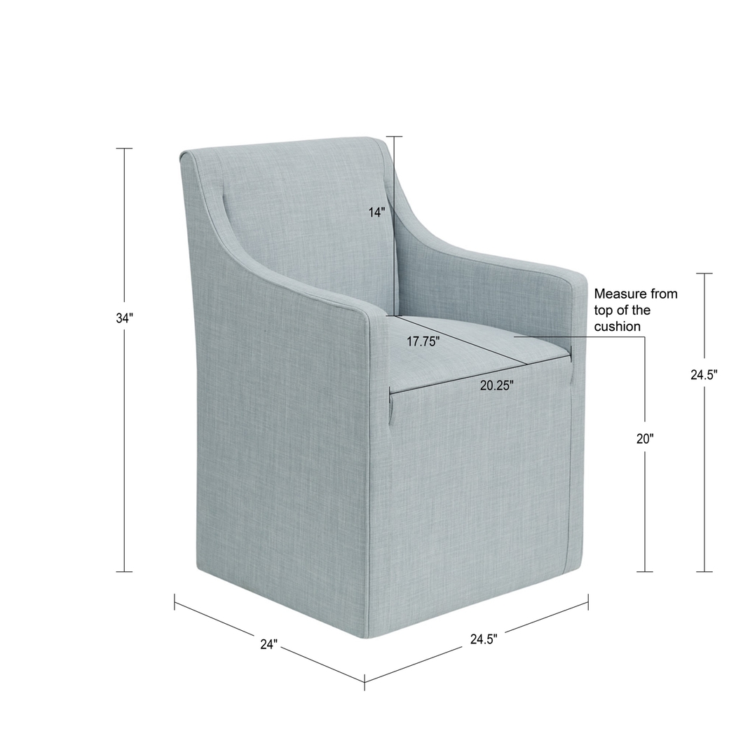 Calixto Blue Arm Chair - Thumbnail - Image 10