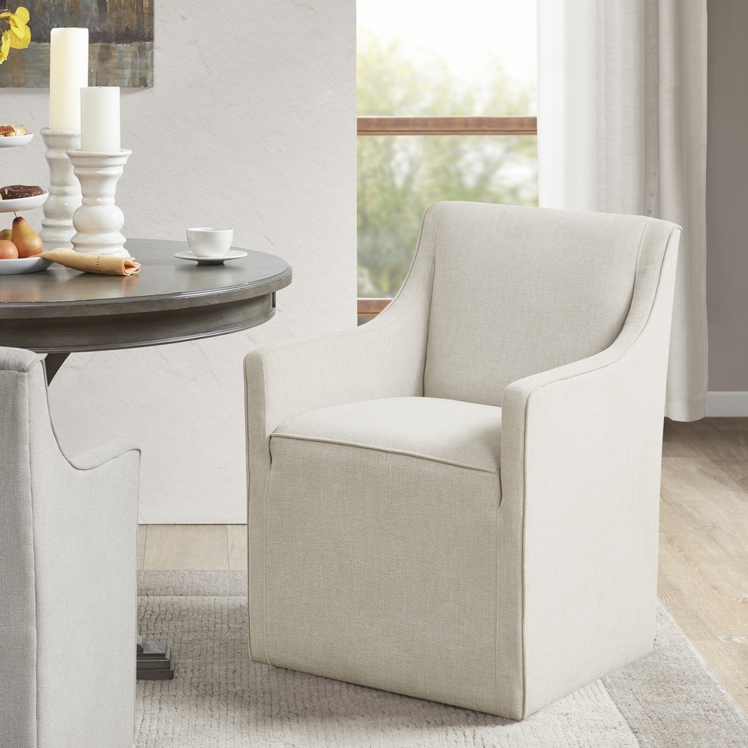 Calixto Cream Arm Chair - Thumbnail - Image 2