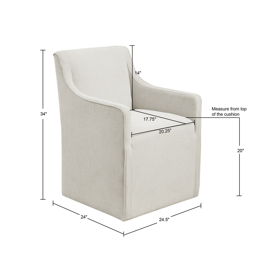 Calixto Cream Arm Chair - Thumbnail - Image 10