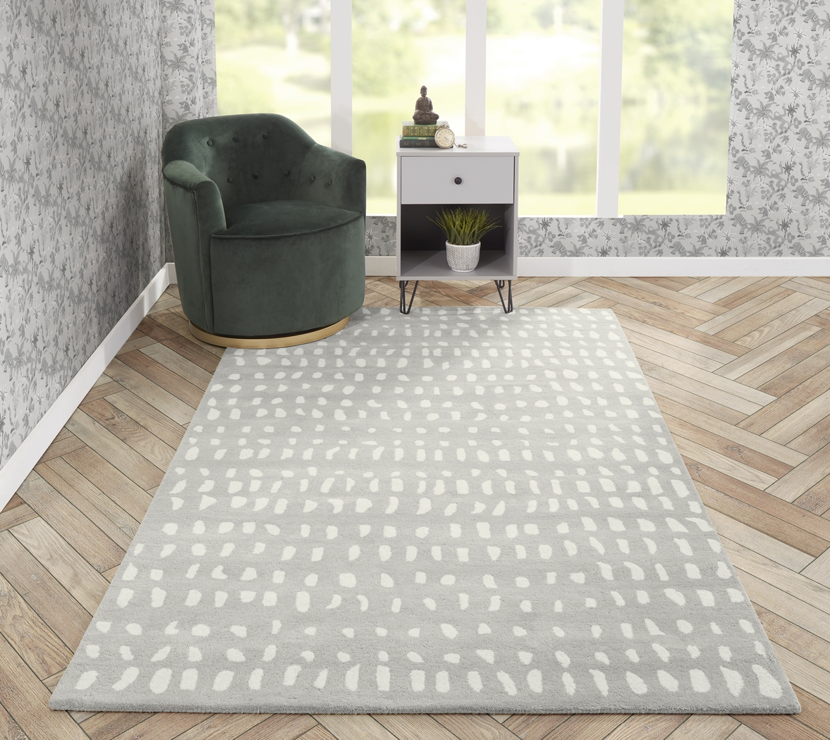 Callabee Grey 5' x 8' Rug - Thumbnail - Image 2