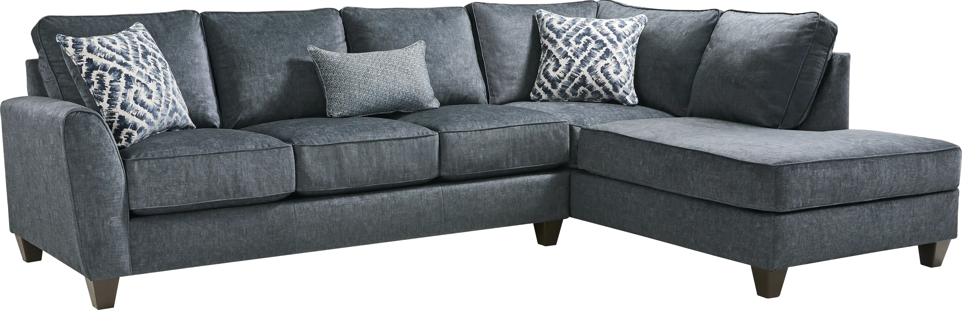 Callahan Navy 2 Pc Sectional - Thumbnail - Image 1