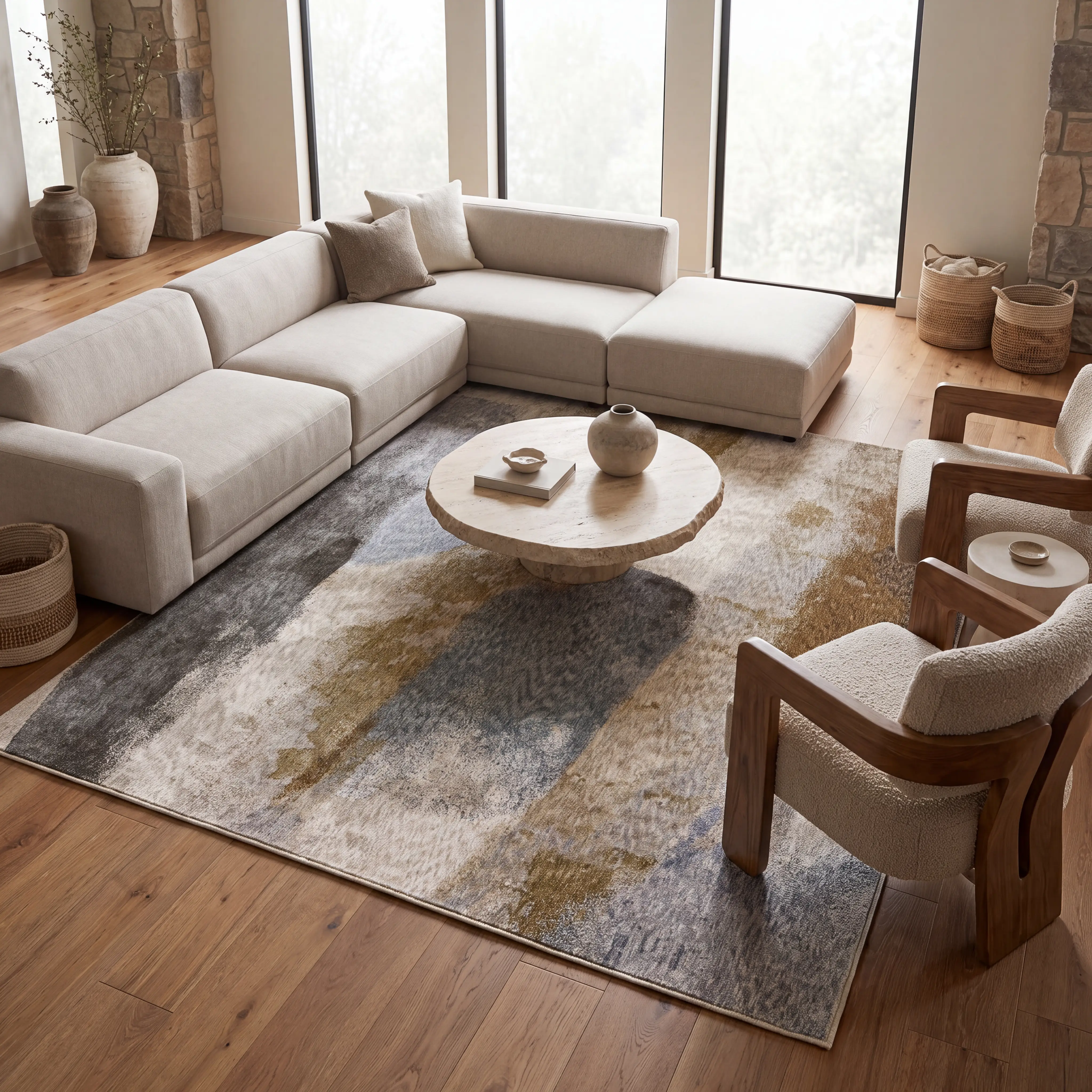 Callalli Beige 5'3 x 7'5 Rug - Thumbnail - Image 2