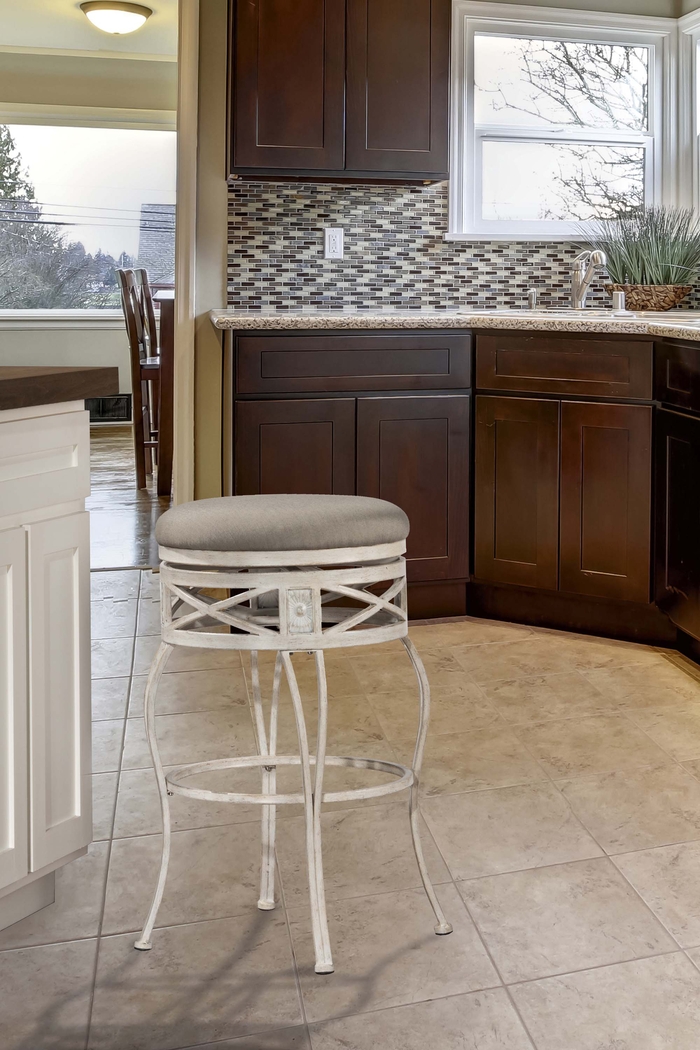 Callen Gray Swivel Barstool - Thumbnail - Image 2