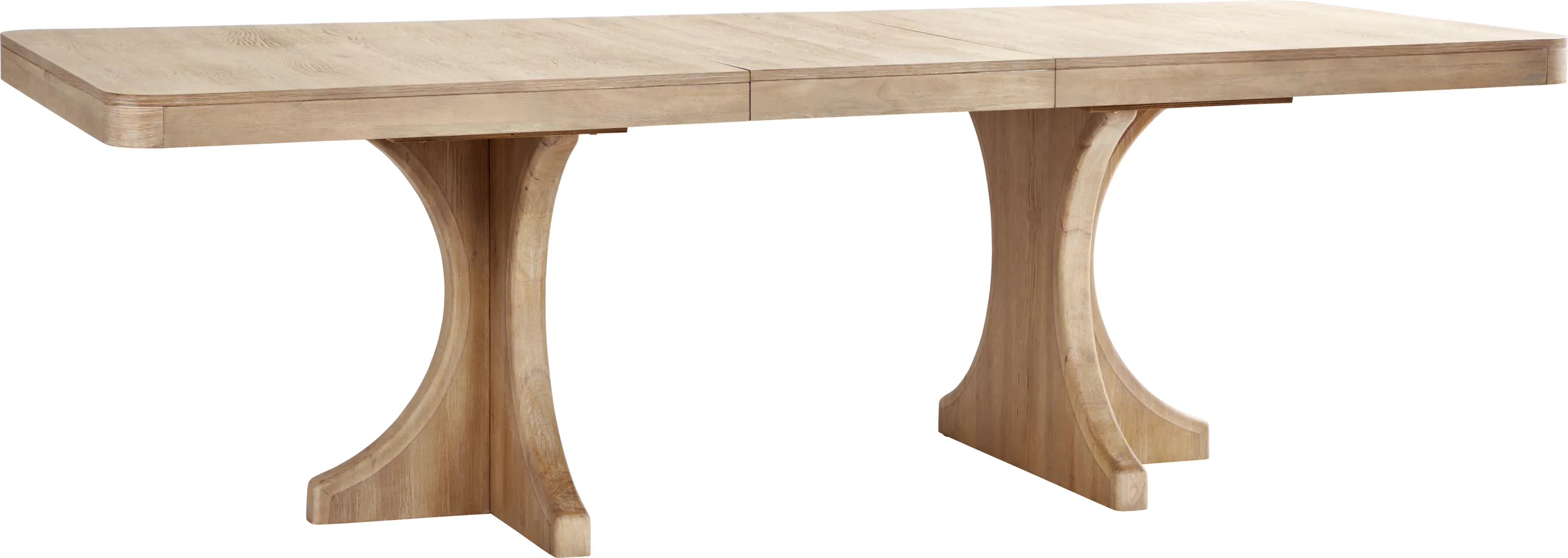 Callen Way Beige 5 Pc Trestle Dining Room with Upholstered Arm Chairs - Thumbnail - Image 3