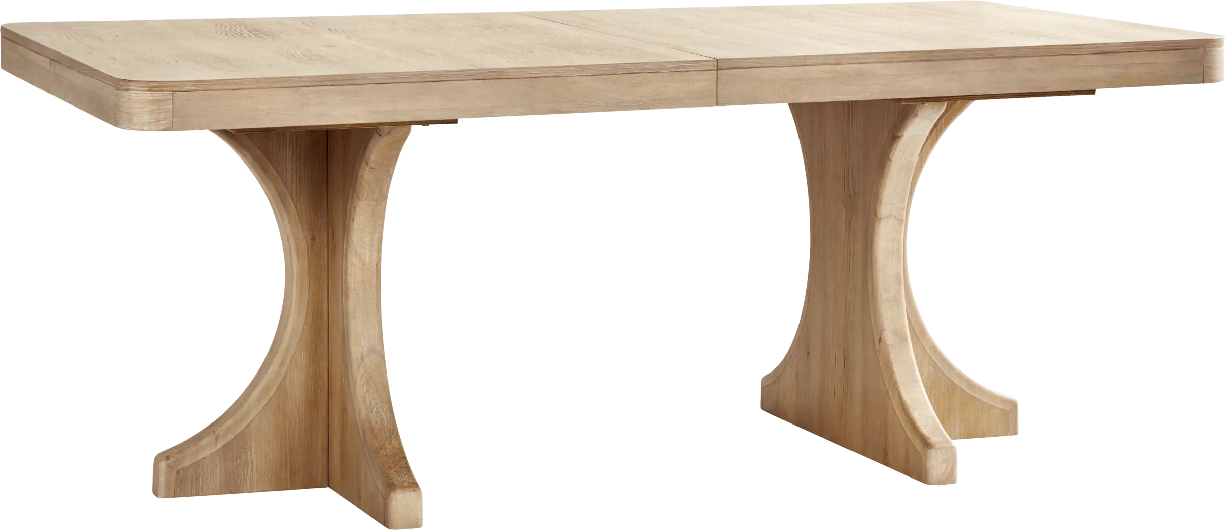 Callen Way Beige 5 Pc Trestle Dining Room with Upholstered Arm Chairs - Thumbnail - Image 2