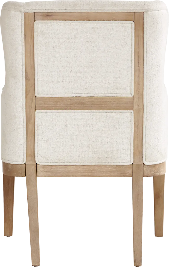 Callen Way Beige Upholstered Arm Dining Chair - Image 4