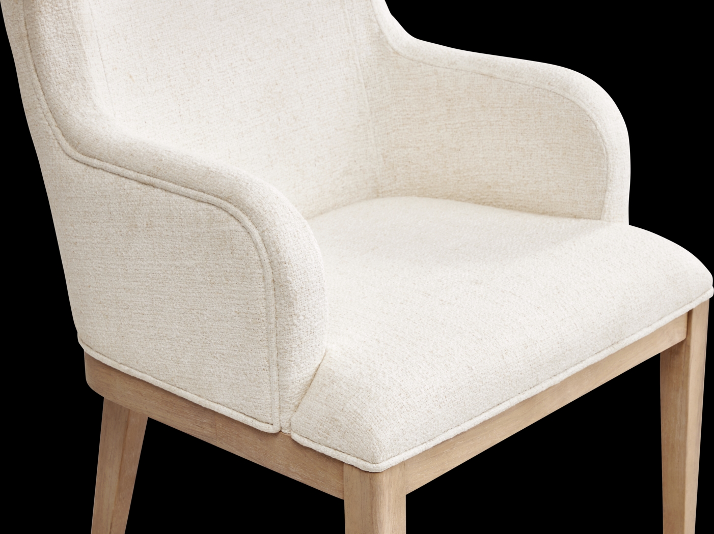 Callen Way Beige 5 Pc Round Dining Room with Upholstered Arm Chairs - Thumbnail - Image 6