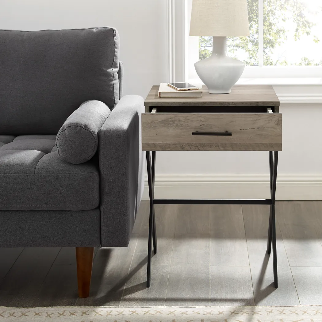 Callow Gray Accent Table - Thumbnail - Image 7