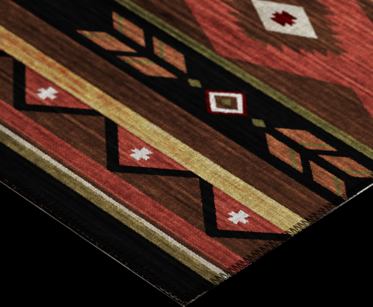 Callowhill Brown 3' x 5' Rug - Thumbnail - Image 3