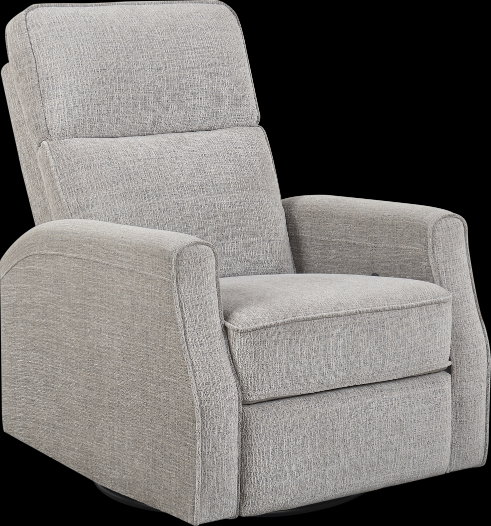 Callvert Beige Swivel Glider Recliner - Thumbnail - Image 1