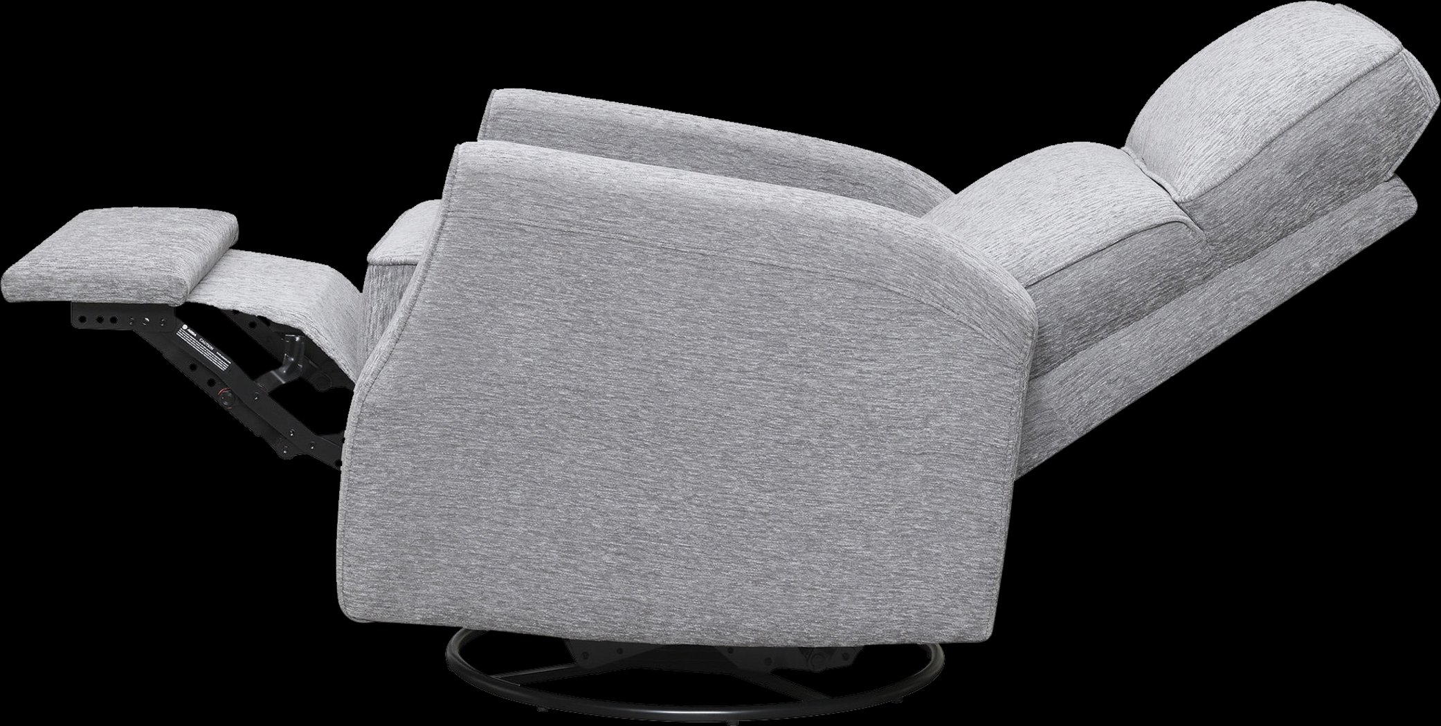 Callvert Gray Swivel Glider Recliner - Thumbnail - Image 3