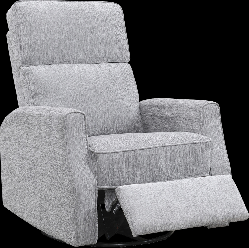 Callvert Gray Swivel Glider Recliner - Thumbnail - Image 1