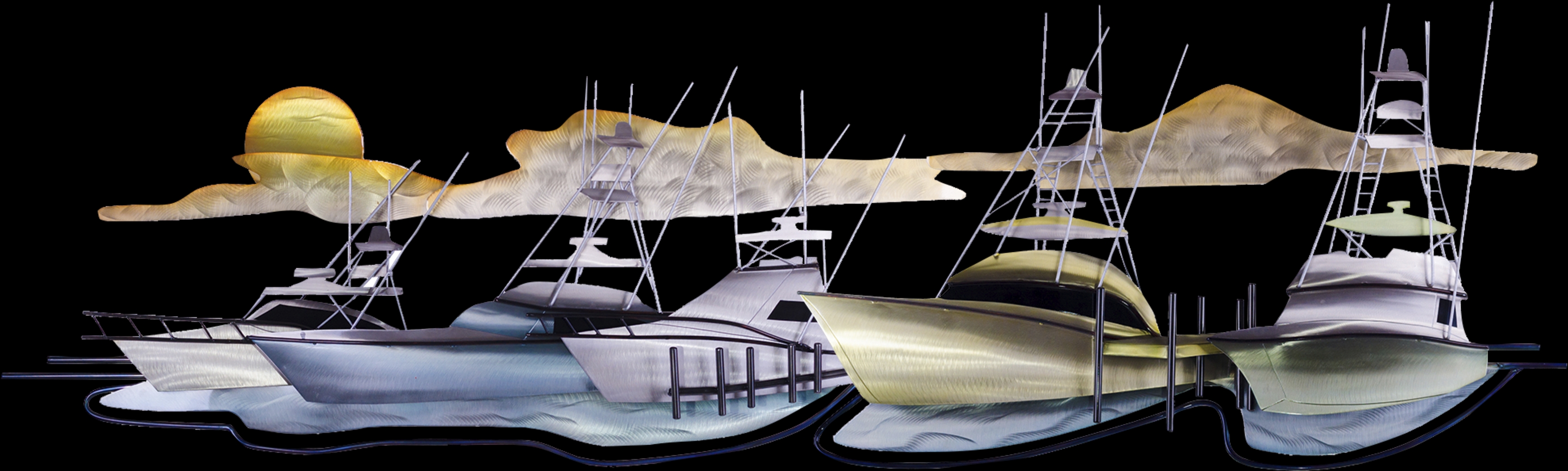 Calm Marina Silver Wall Art - Thumbnail - Image 1