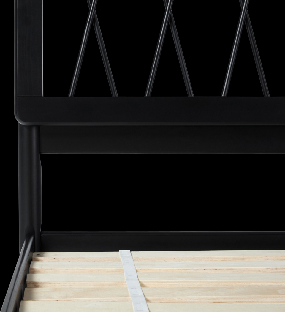 Calpella Black Queen Bed - Thumbnail - Image 4