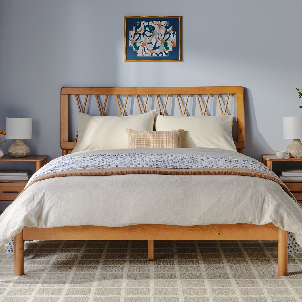 Calpella Caramel Queen Bed - Thumbnail - Image 2
