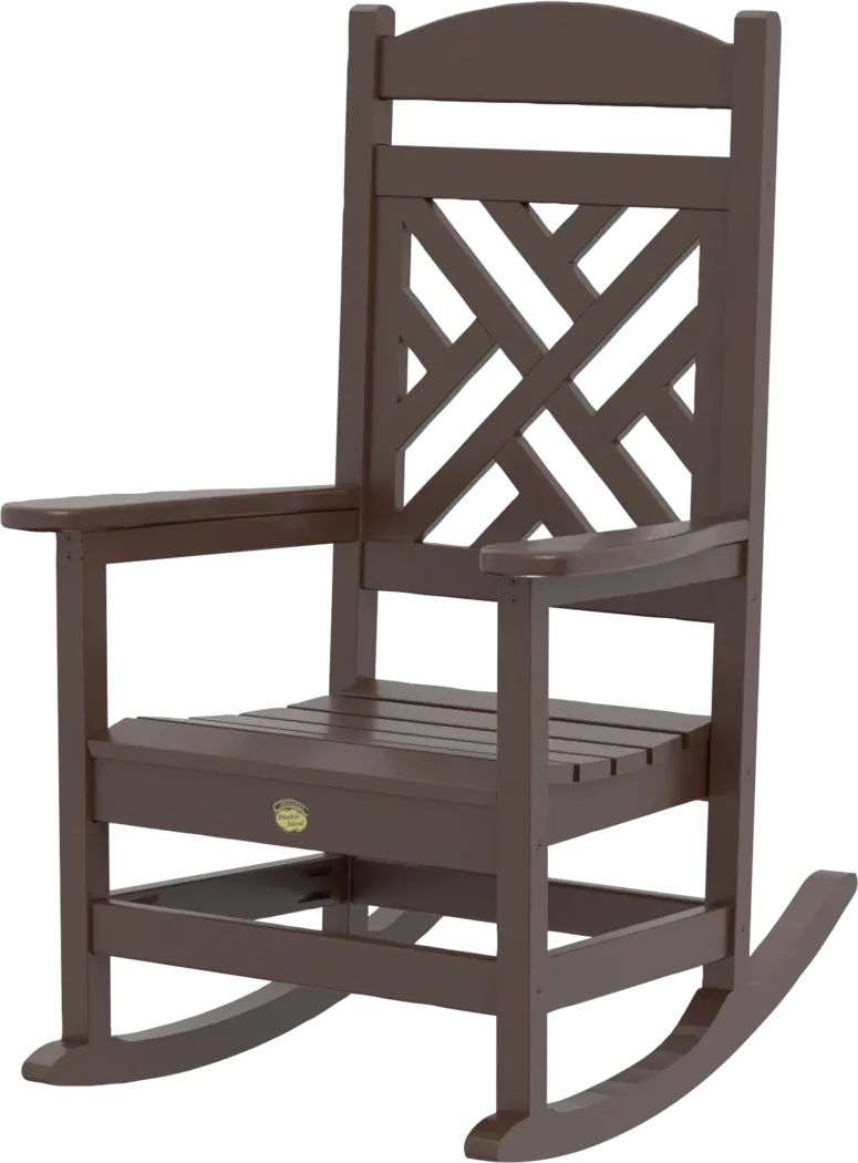 Pawleys Island Calssi Brown Outdoor Rocking Chair - Thumbnail - Image 1