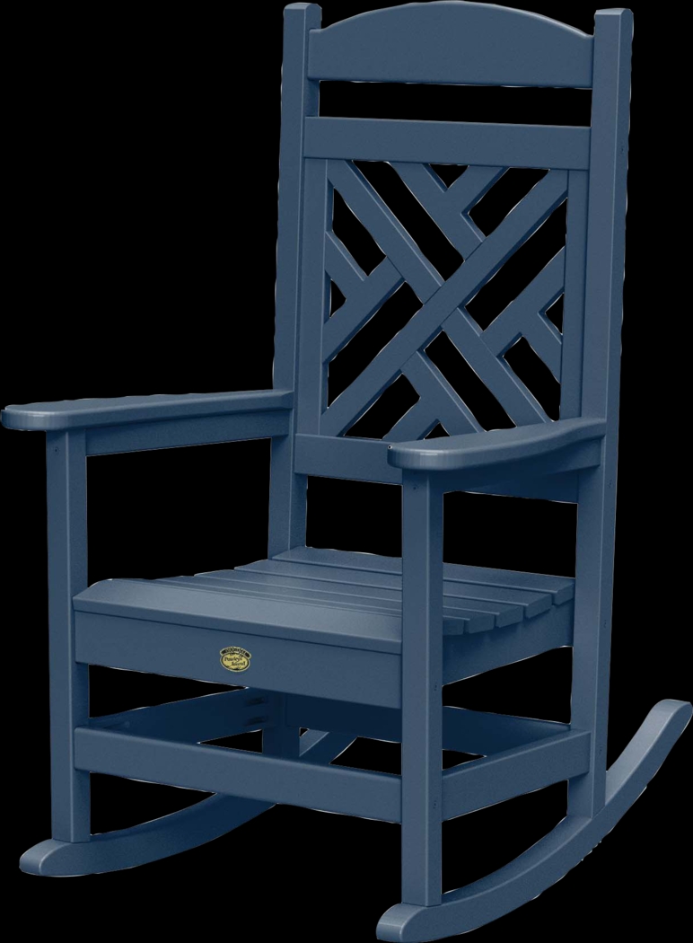 Pawleys Island Calssi Navy Outdoor Rocking Chair - Thumbnail - Image 1