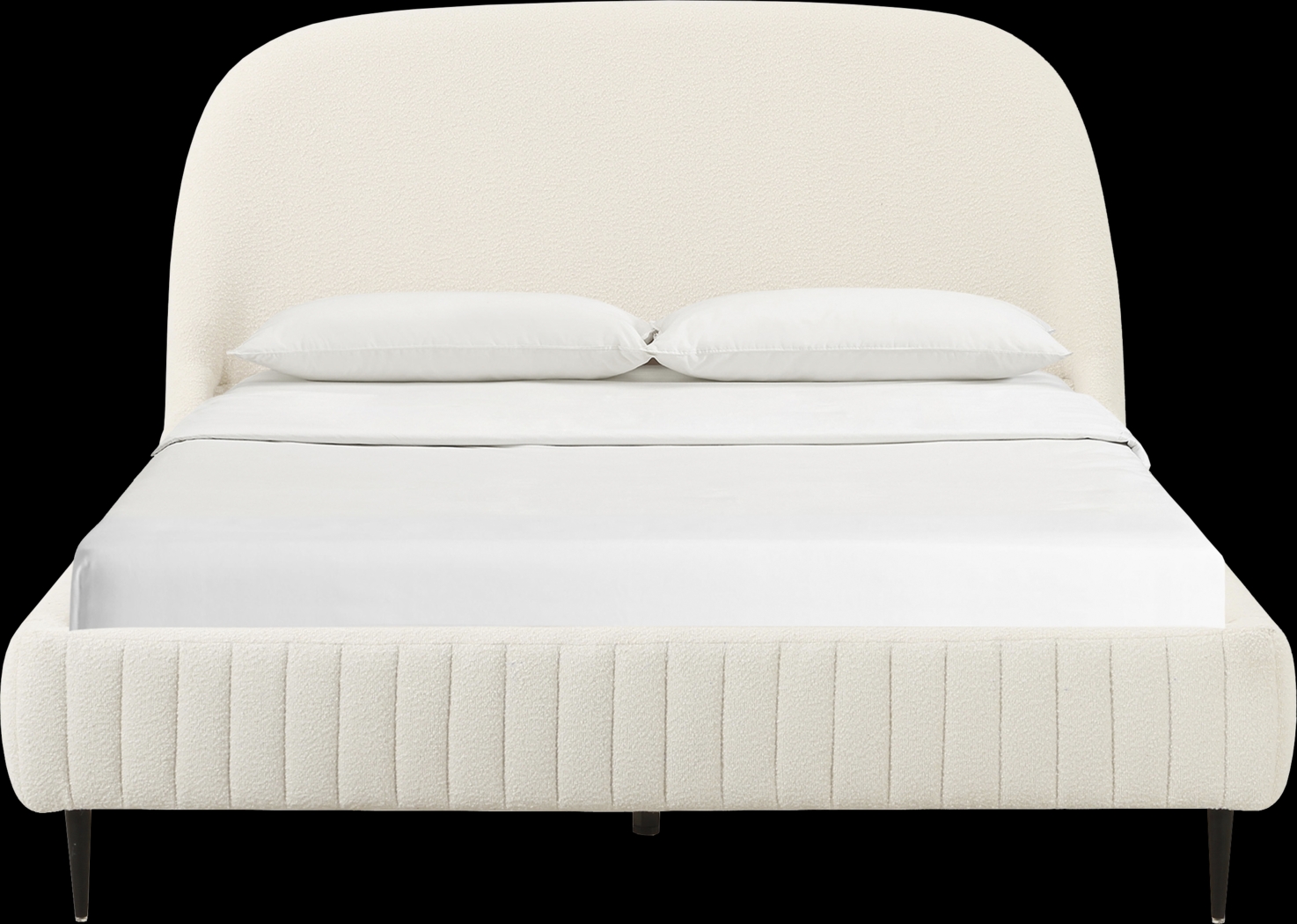 Calstan Cream King Upholstered Bed - Thumbnail - Image 3