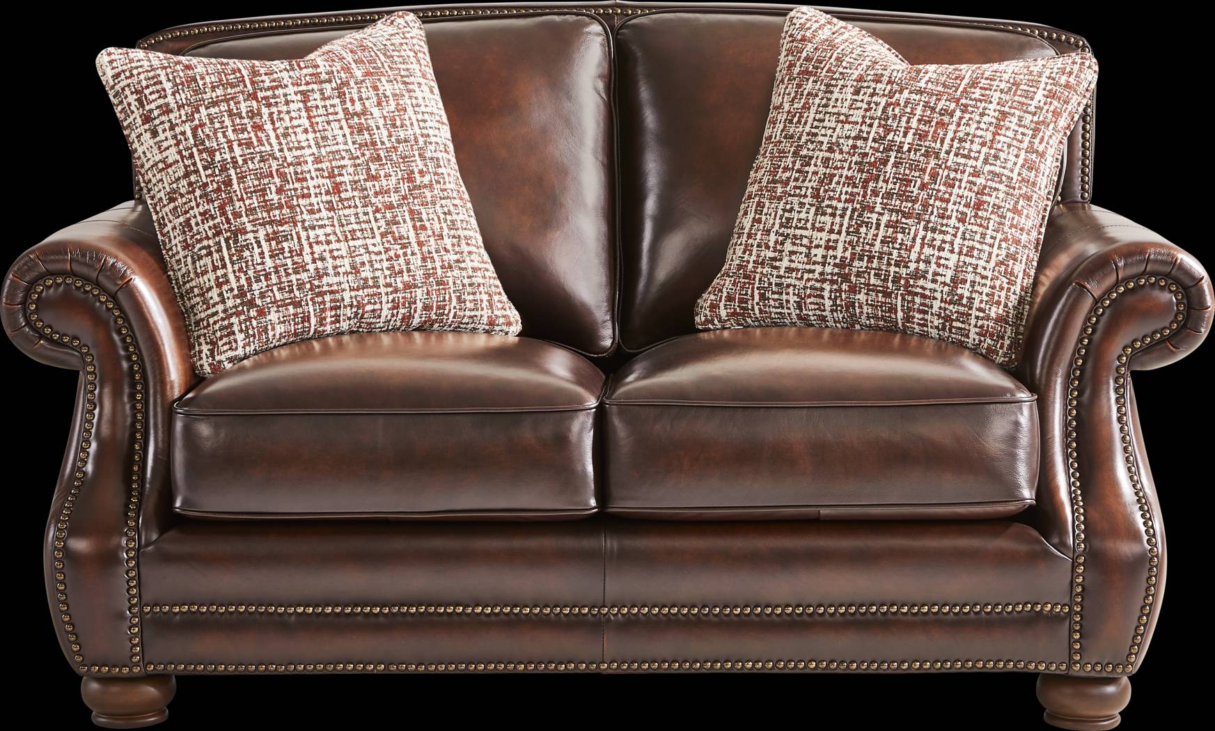 Calvano Lane Brown 7 Pc Leather Living Room with Sleeper Sofa - Thumbnail - Image 8