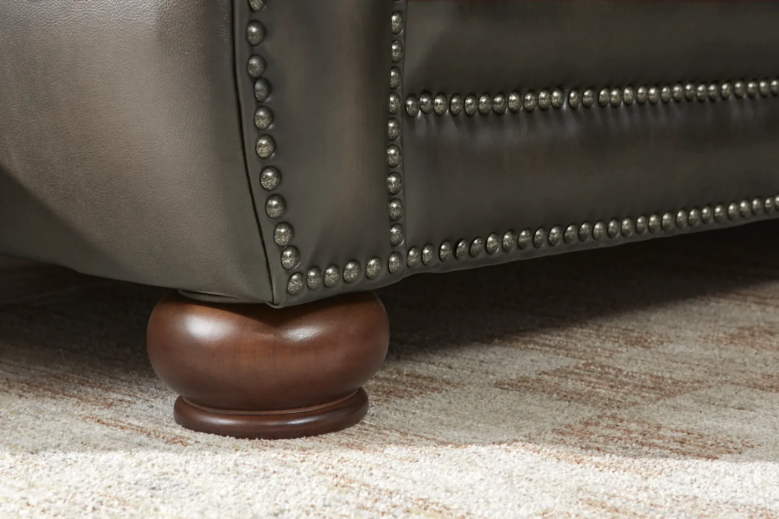 Trevaro Gray Leather 2 Pc Living Room - Thumbnail - Image 7