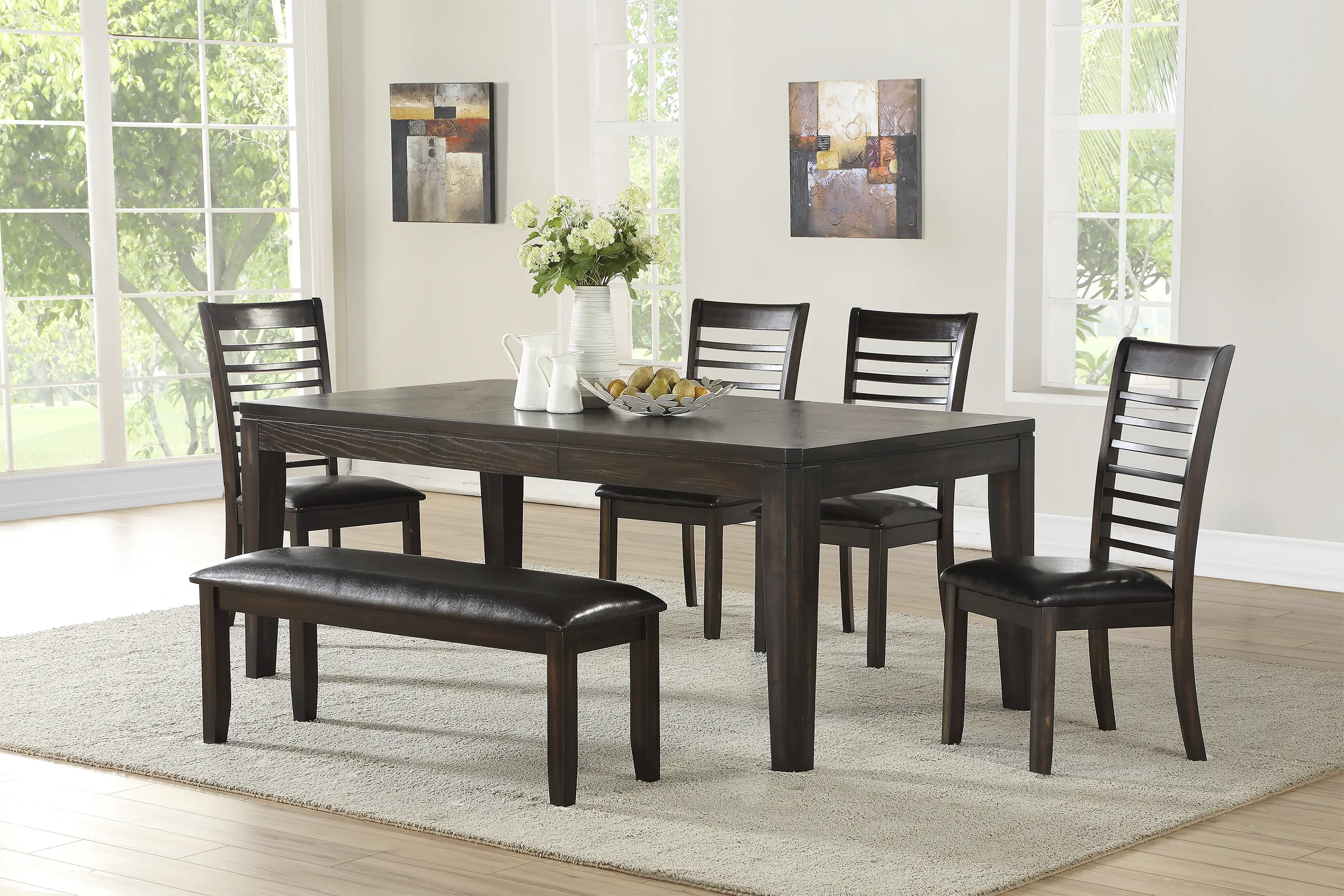 Calvert Cottage Charcoal Dining Table - Thumbnail - Image 2